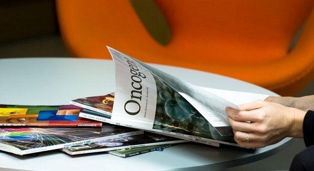 reading magazines