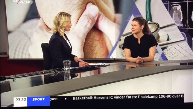 2017 interview with PhD student Louise Munk Rasmussen on TV2 News on the implications of the lab’s research for multiple sclerosis.