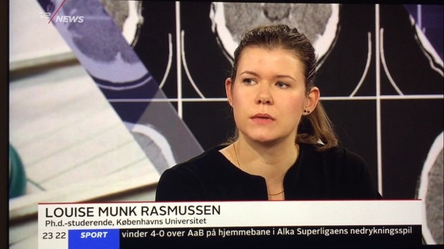 2017 interview with PhD student Louise Munk Rasmussen on TV2 News on the implications of the lab’s research for multiple sclerosis.