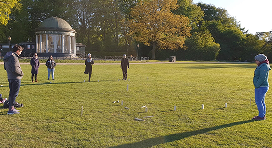 Playing KUBB