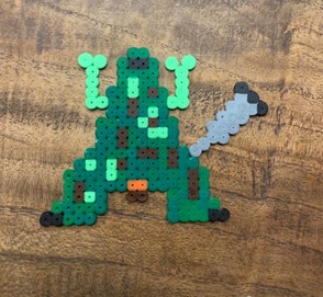 Frogg made from HAMA pearls