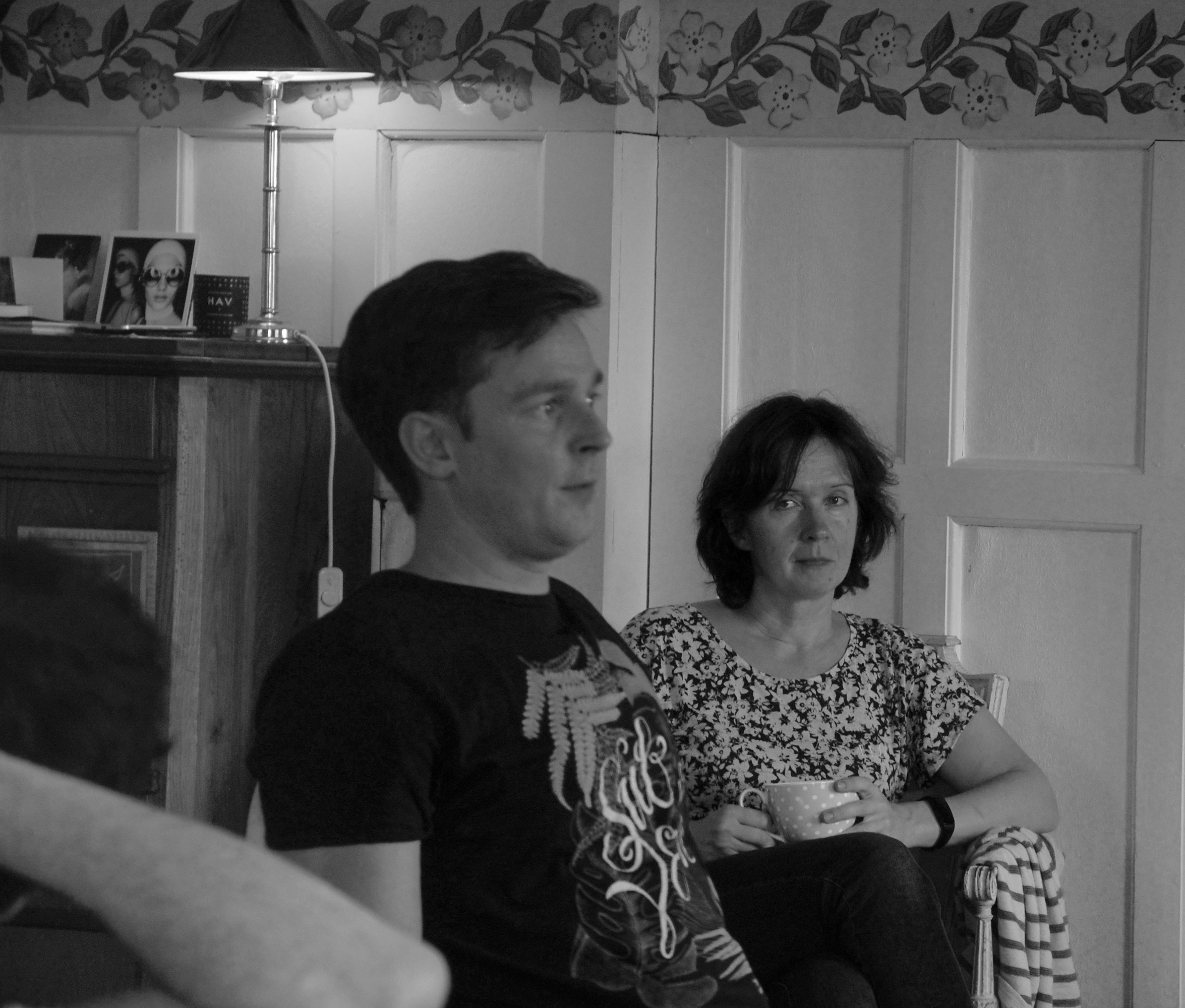 Image 3. Conversation in the living room. Ulrich and Irina. 