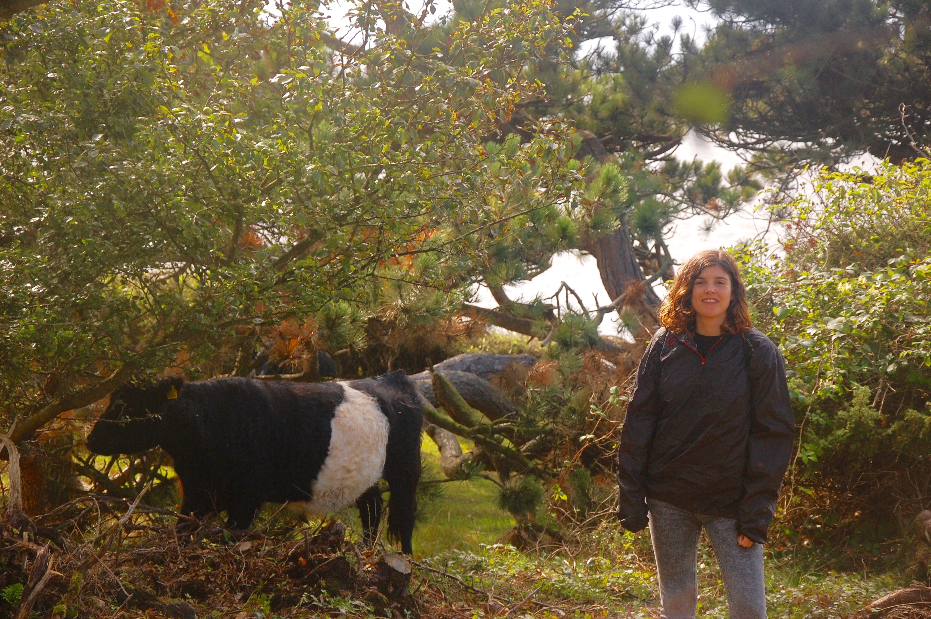 Image 7. Walking in Kullaberg Nature Reserve. Berta and caw.