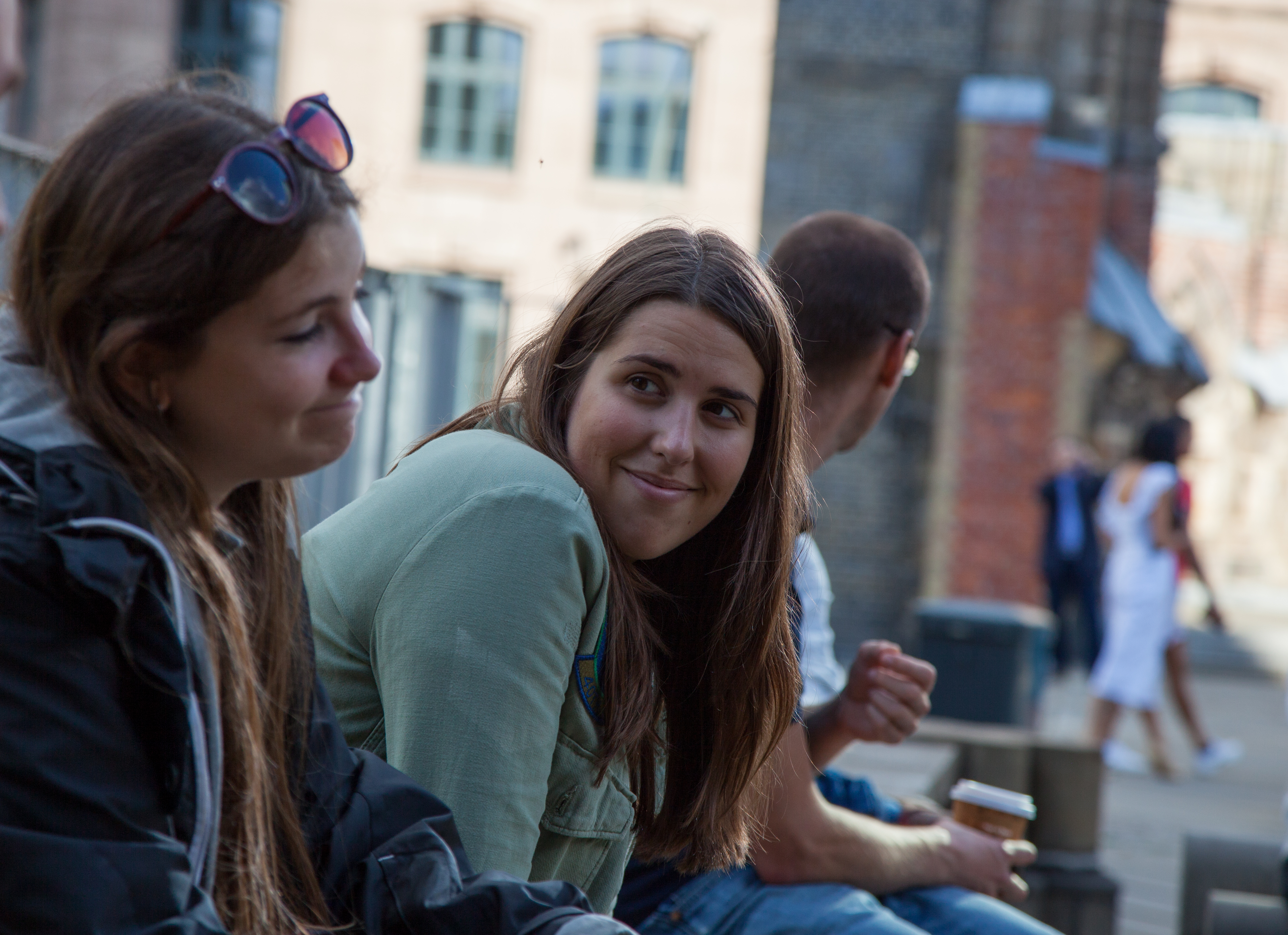 Image 17. Walking around Hamburg. Andrea and Irene.