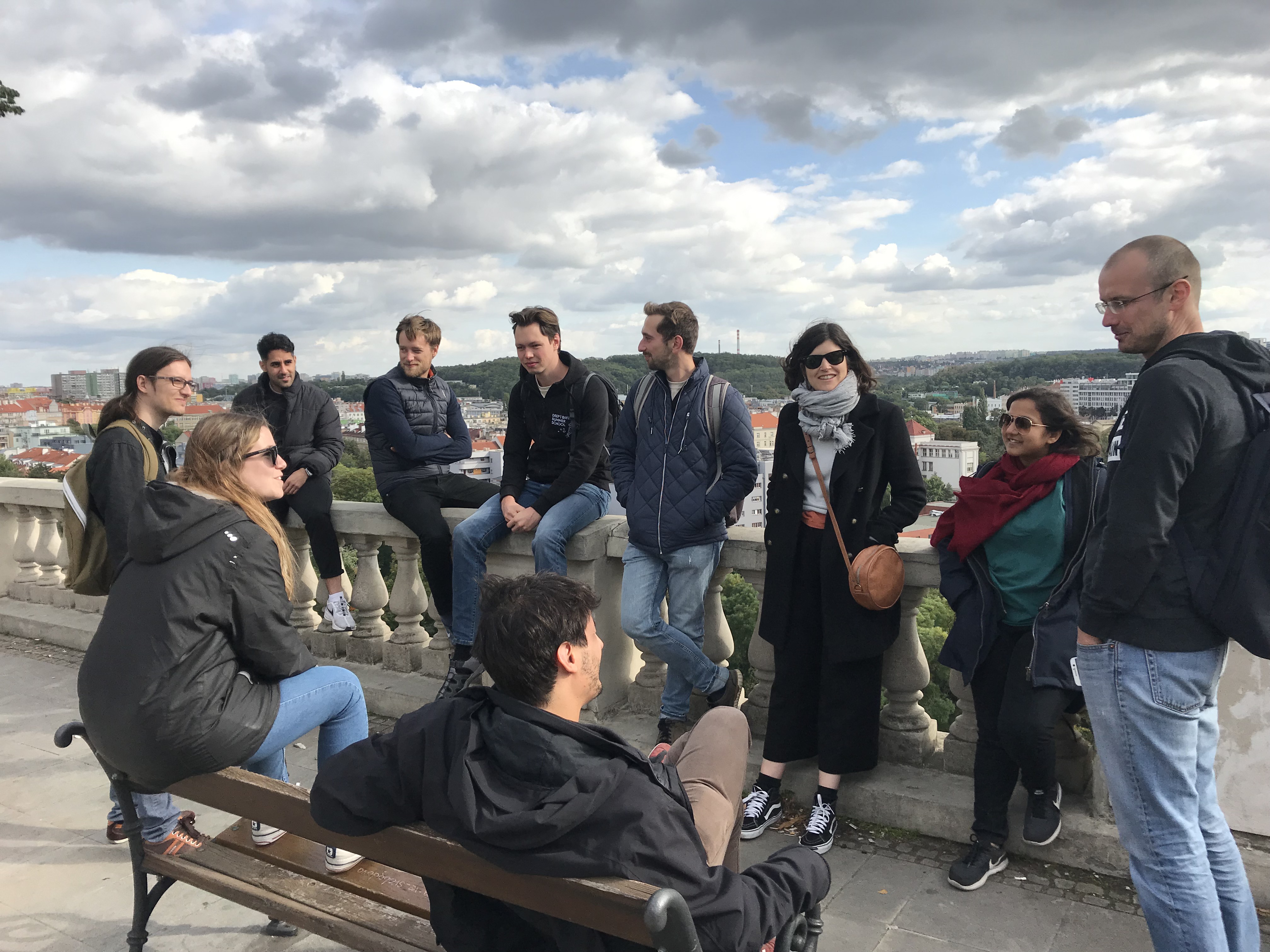 Image 9. Khodosevich group is on the top of one of Prague hills.