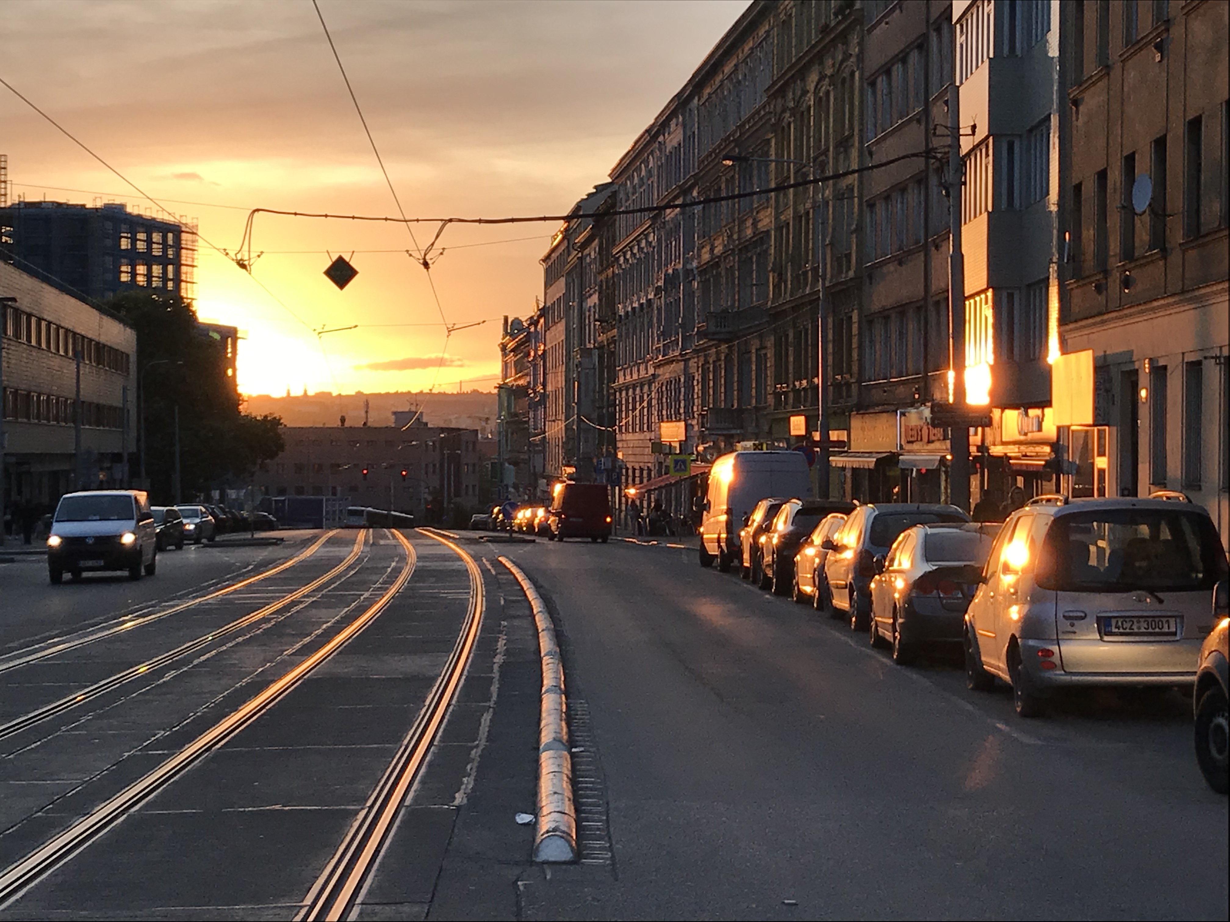 Image 13. Sunset in Prague.