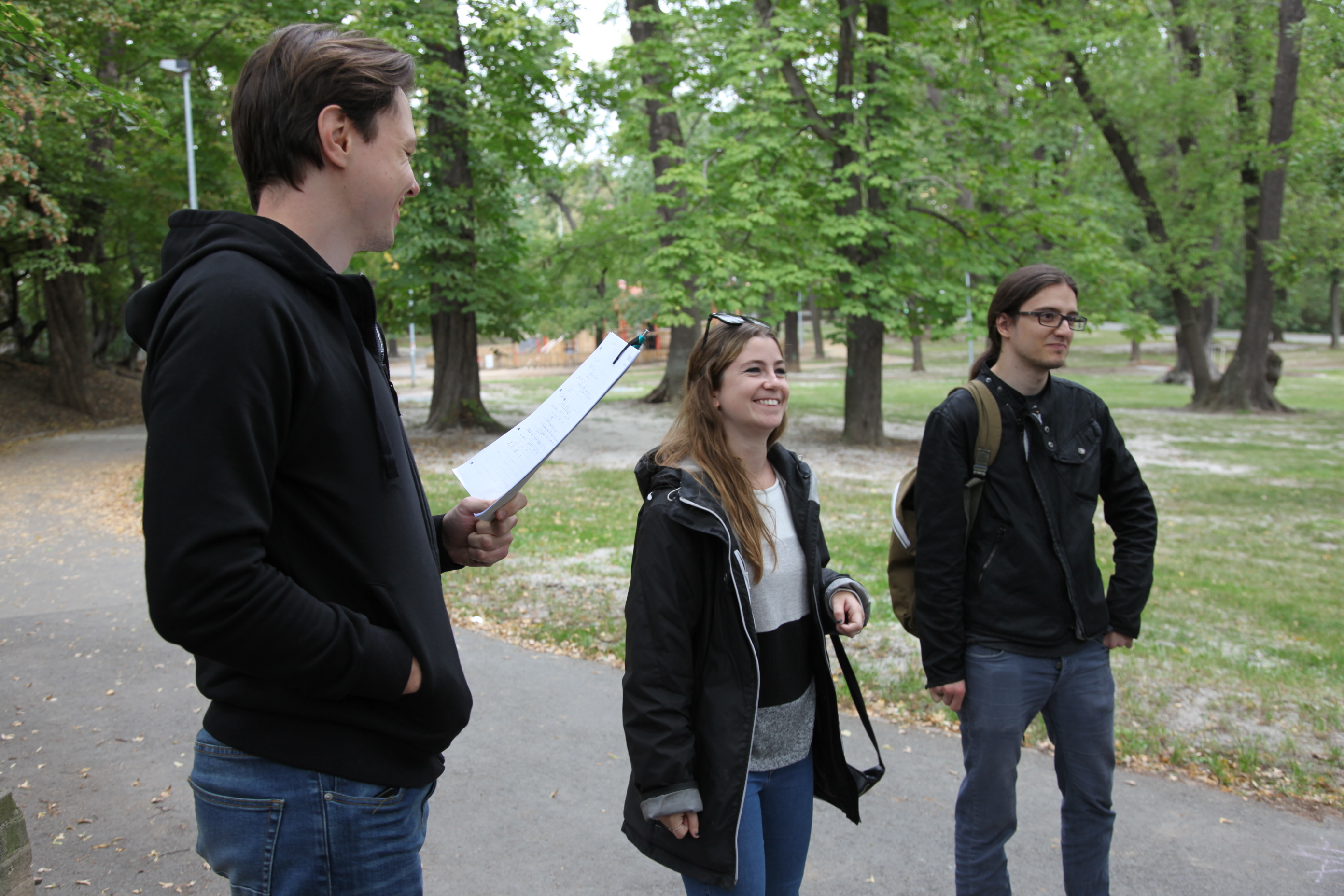 Image 29. Open air workshop. Viktor, Andrea, Norbert.