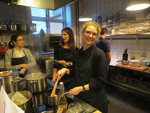 People cooking