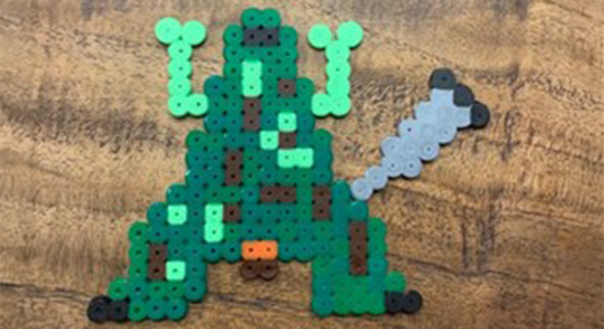 Frogg made from HAMA pearls