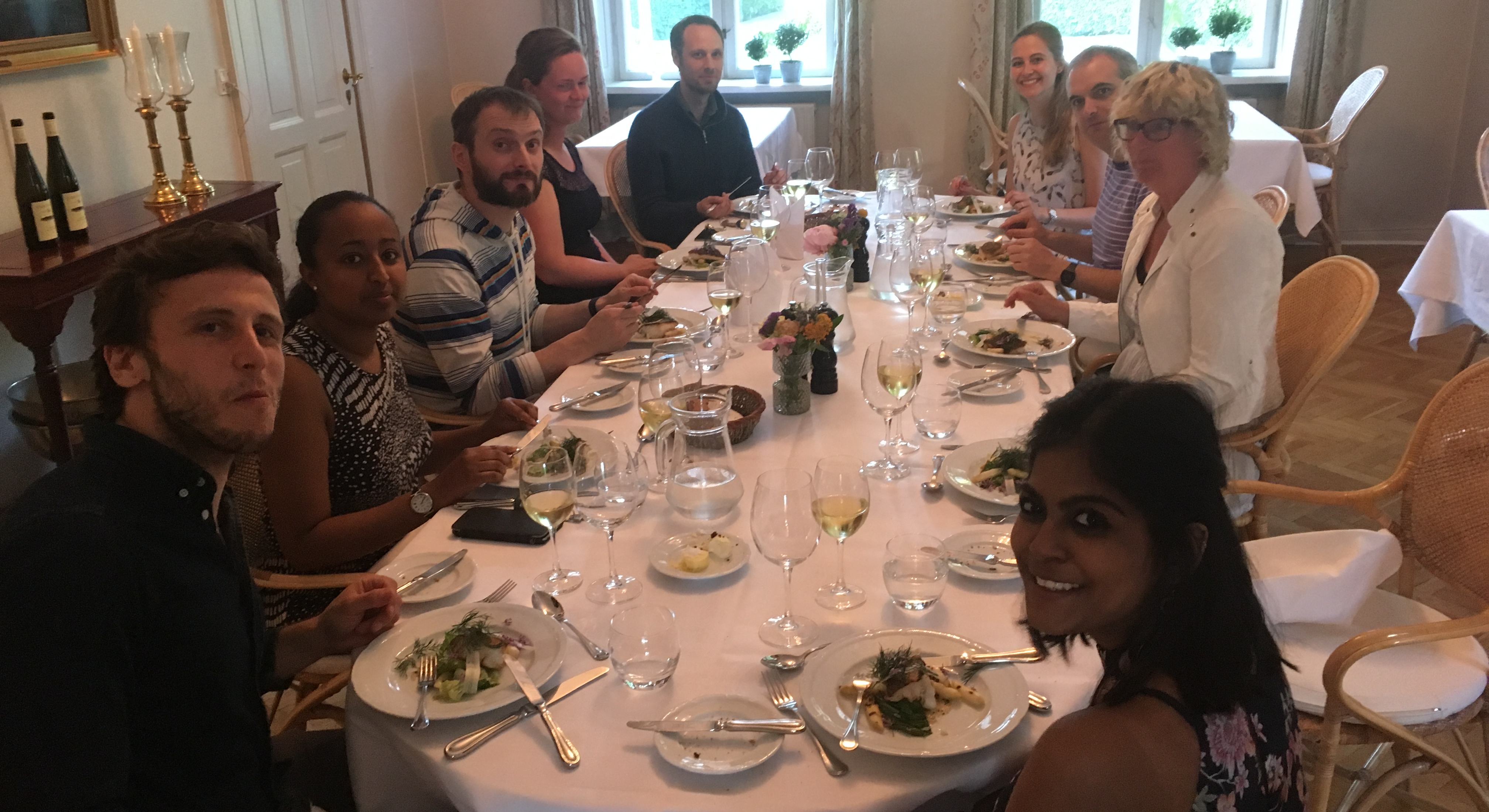 Dinner at lab retreat